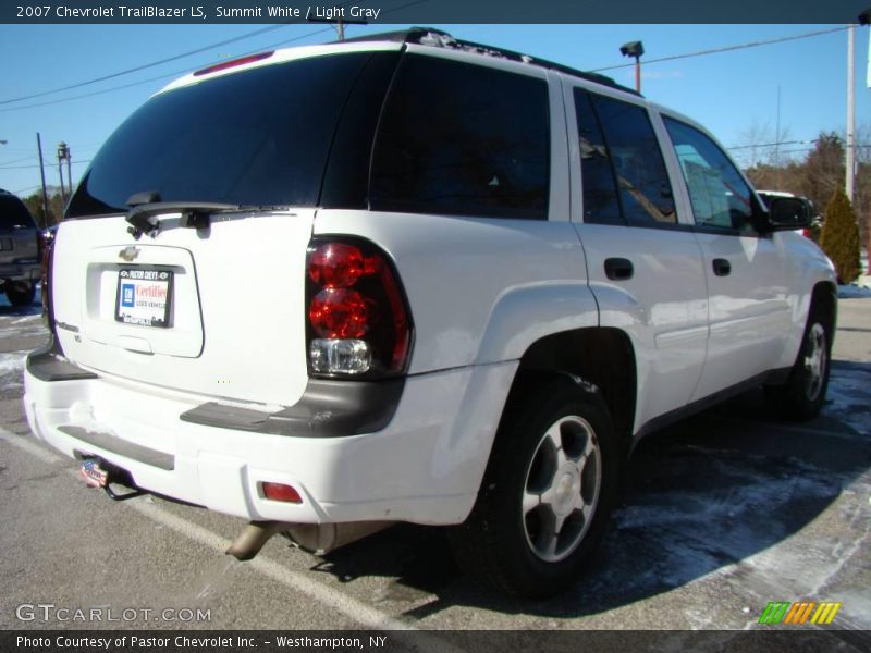 Summit White / Light Gray 2007 Chevrolet TrailBlazer LS