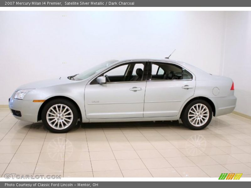 Satellite Silver Metallic / Dark Charcoal 2007 Mercury Milan I4 Premier