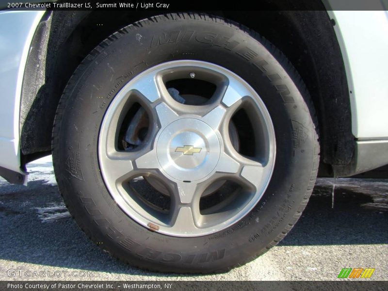 Summit White / Light Gray 2007 Chevrolet TrailBlazer LS