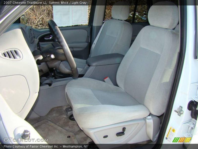 Summit White / Light Gray 2007 Chevrolet TrailBlazer LS
