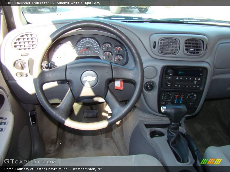Summit White / Light Gray 2007 Chevrolet TrailBlazer LS