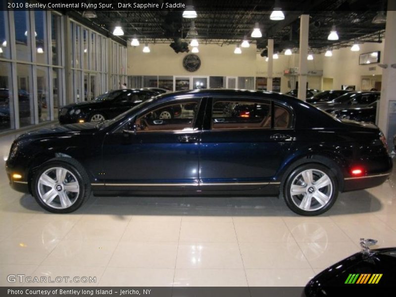 Dark Sapphire / Saddle 2010 Bentley Continental Flying Spur