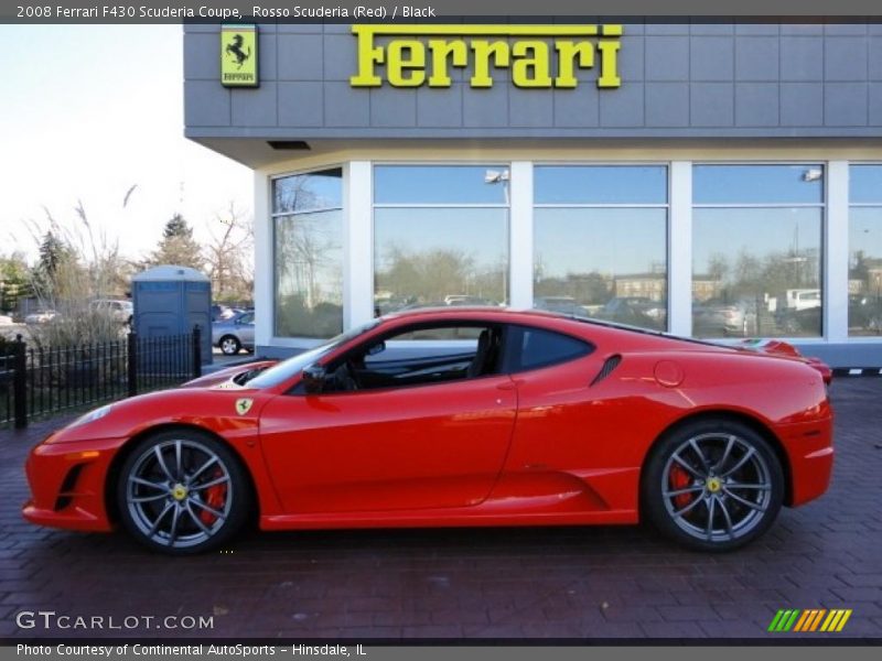 Rosso Scuderia (Red) / Black 2008 Ferrari F430 Scuderia Coupe