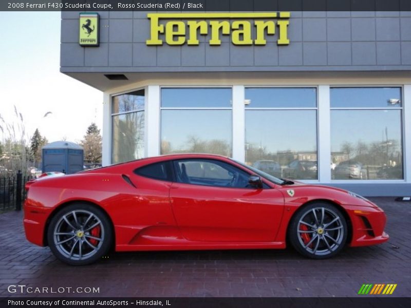 Rosso Scuderia (Red) / Black 2008 Ferrari F430 Scuderia Coupe