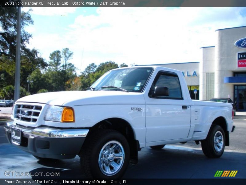 Oxford White / Dark Graphite 2001 Ford Ranger XLT Regular Cab