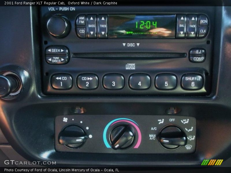 Controls of 2001 Ranger XLT Regular Cab