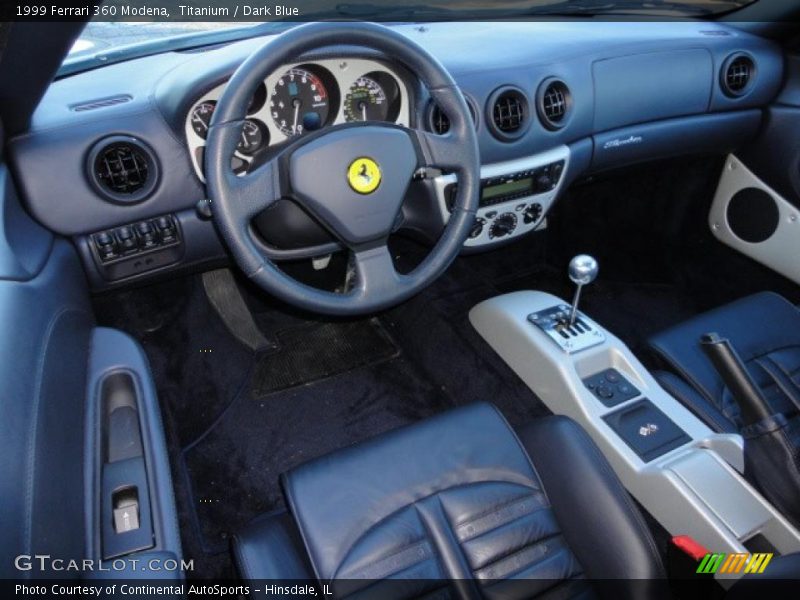 Dark Blue Interior - 1999 360 Modena 