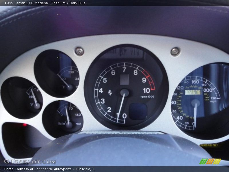  1999 360 Modena Modena Gauges