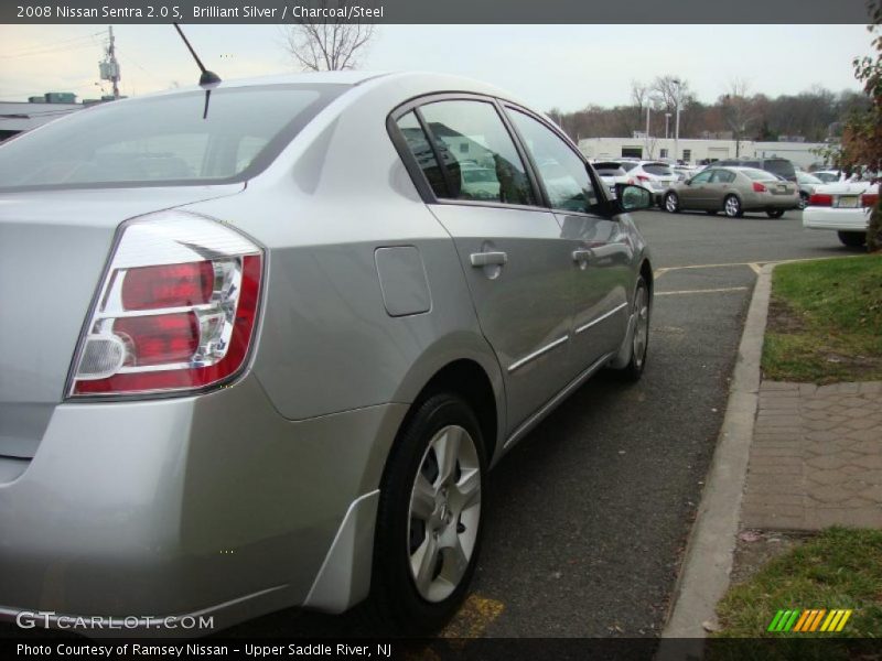 Brilliant Silver / Charcoal/Steel 2008 Nissan Sentra 2.0 S