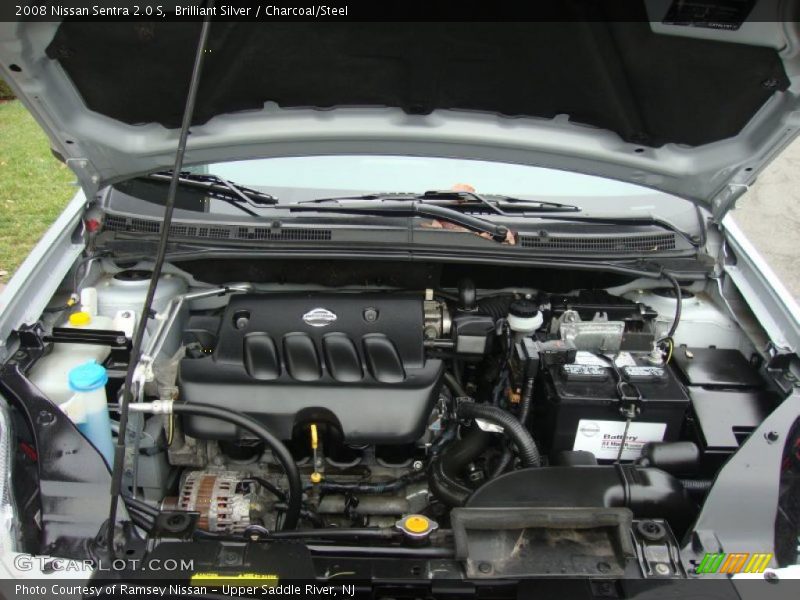 Brilliant Silver / Charcoal/Steel 2008 Nissan Sentra 2.0 S