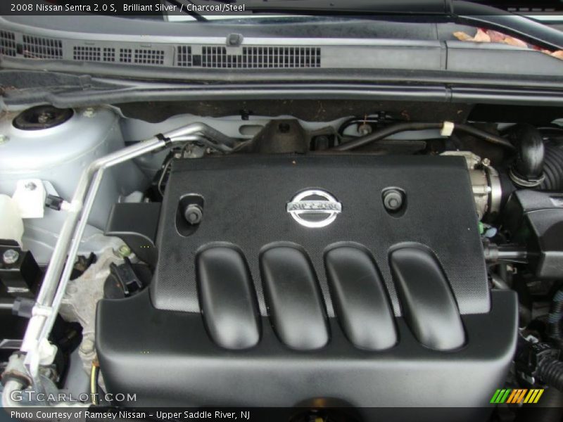 Brilliant Silver / Charcoal/Steel 2008 Nissan Sentra 2.0 S