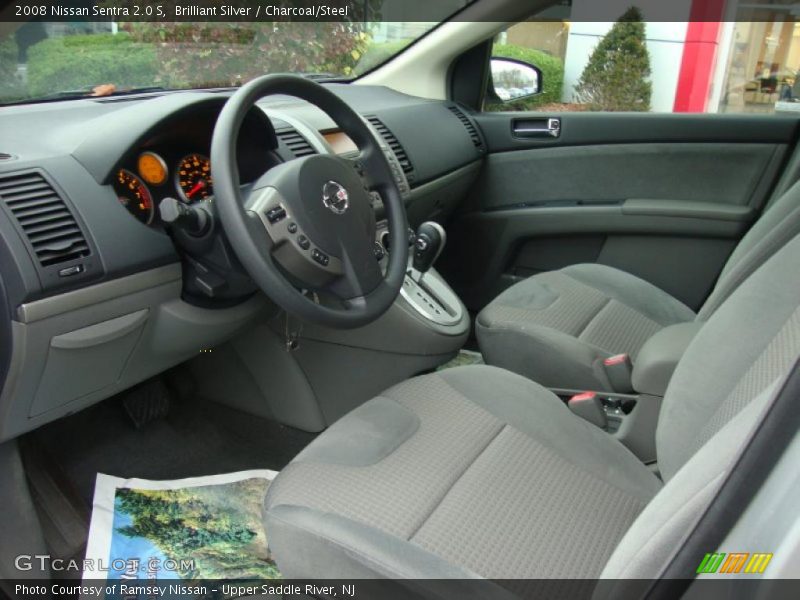 Brilliant Silver / Charcoal/Steel 2008 Nissan Sentra 2.0 S