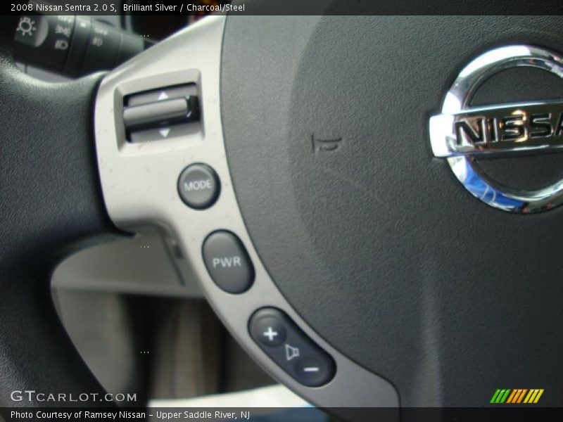 Brilliant Silver / Charcoal/Steel 2008 Nissan Sentra 2.0 S