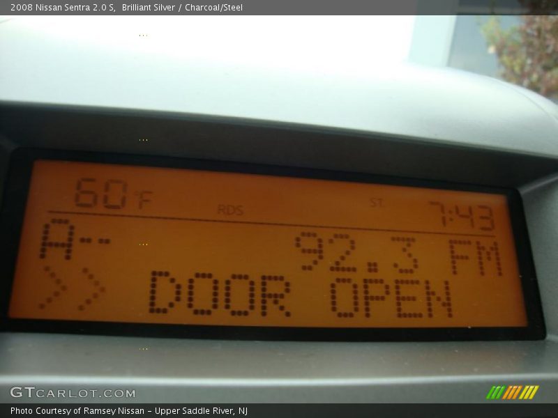 Brilliant Silver / Charcoal/Steel 2008 Nissan Sentra 2.0 S