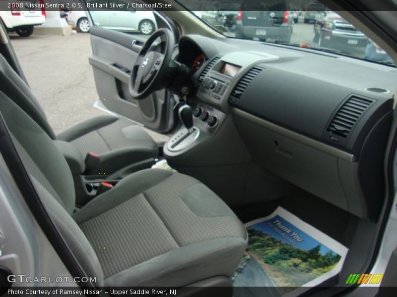 Brilliant Silver / Charcoal/Steel 2008 Nissan Sentra 2.0 S