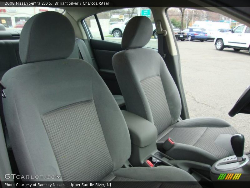 Brilliant Silver / Charcoal/Steel 2008 Nissan Sentra 2.0 S