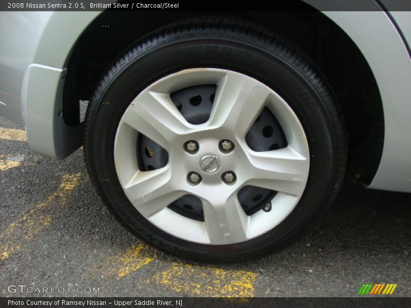 Brilliant Silver / Charcoal/Steel 2008 Nissan Sentra 2.0 S