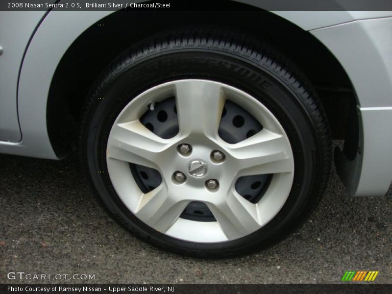 Brilliant Silver / Charcoal/Steel 2008 Nissan Sentra 2.0 S