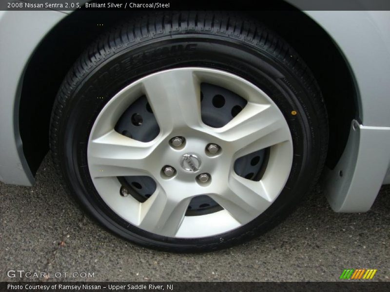 Brilliant Silver / Charcoal/Steel 2008 Nissan Sentra 2.0 S