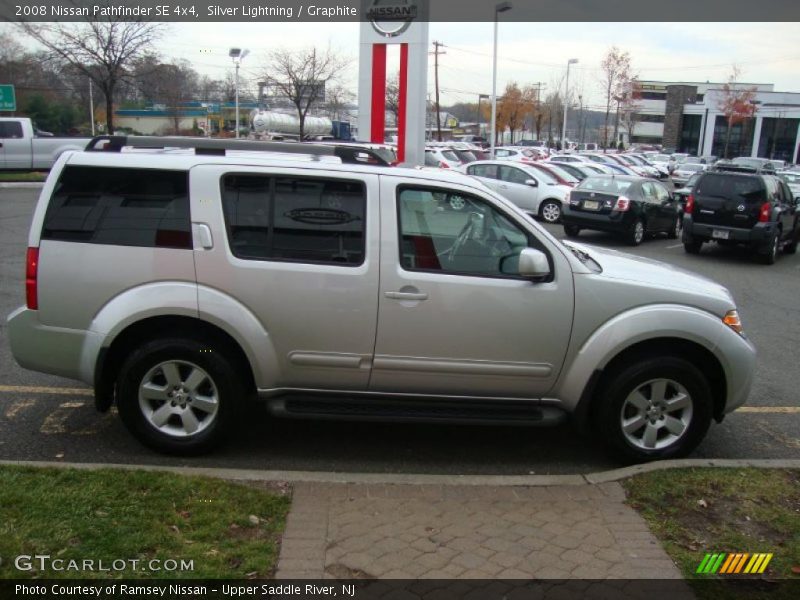 Silver Lightning / Graphite 2008 Nissan Pathfinder SE 4x4