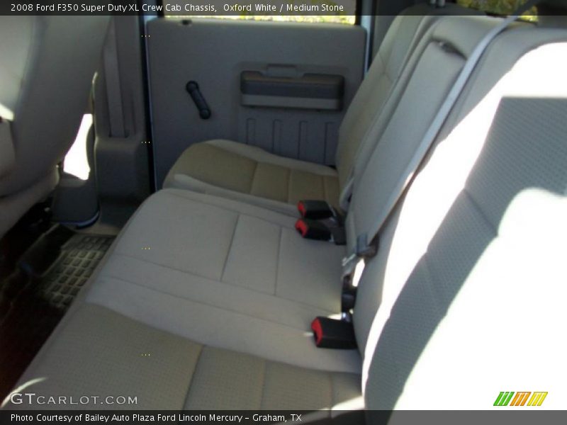 Oxford White / Medium Stone 2008 Ford F350 Super Duty XL Crew Cab Chassis