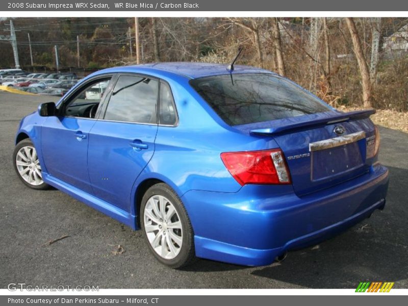 WR Blue Mica / Carbon Black 2008 Subaru Impreza WRX Sedan