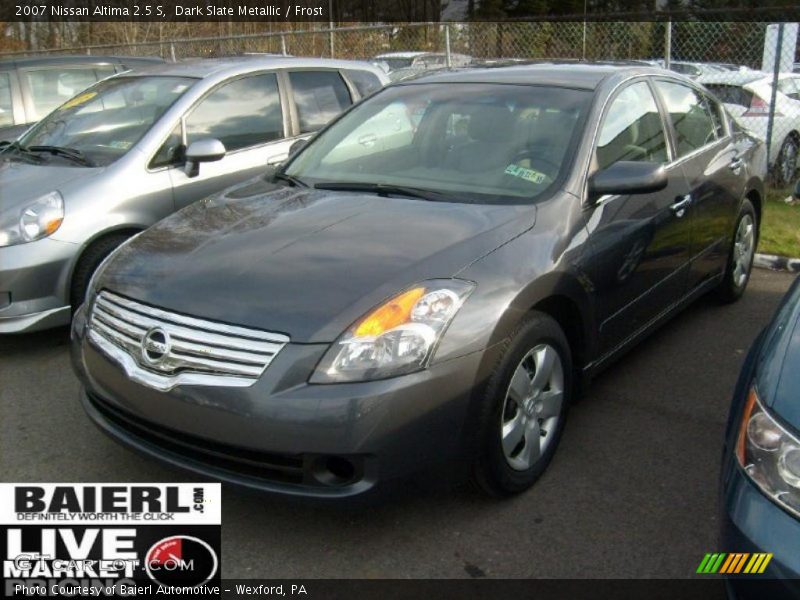 Dark Slate Metallic / Frost 2007 Nissan Altima 2.5 S