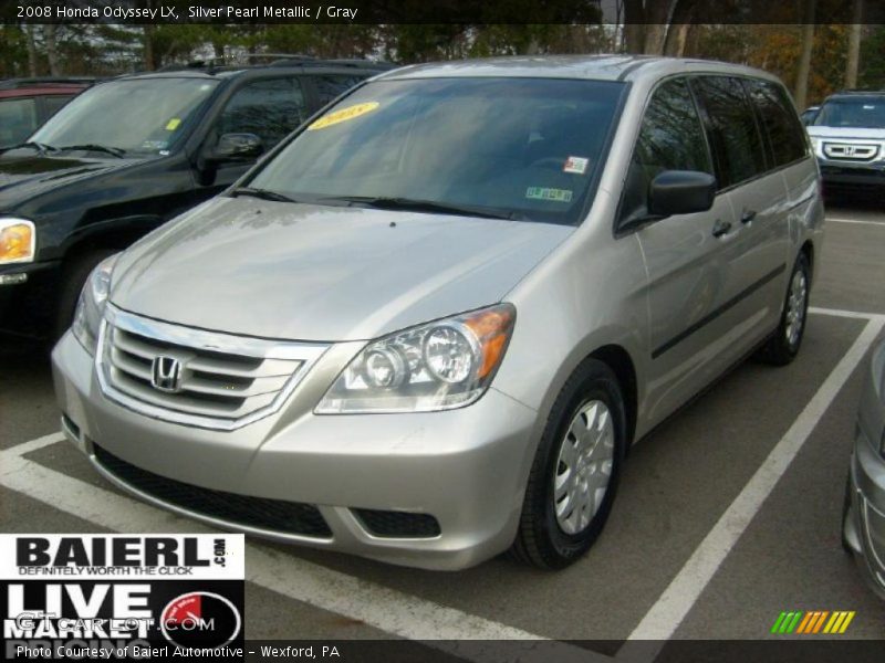 Silver Pearl Metallic / Gray 2008 Honda Odyssey LX