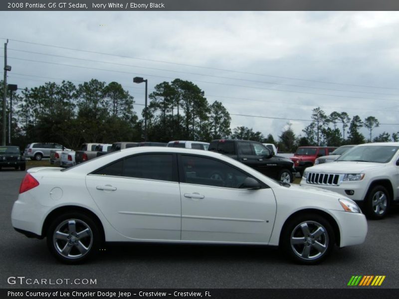 Ivory White / Ebony Black 2008 Pontiac G6 GT Sedan