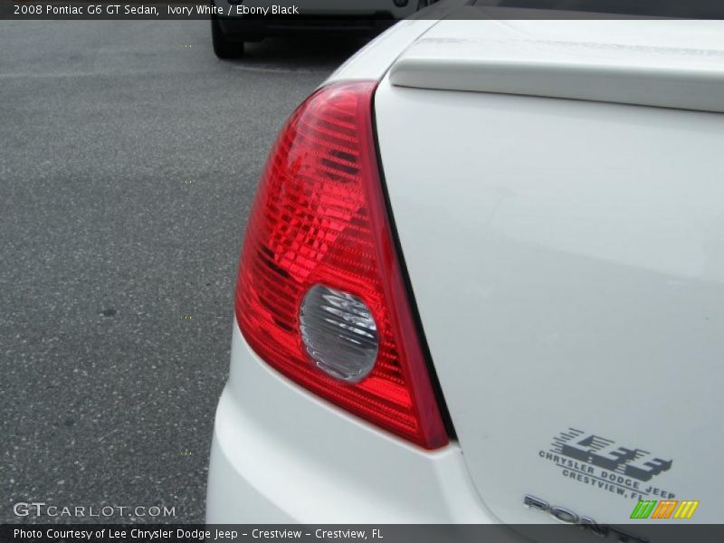 Ivory White / Ebony Black 2008 Pontiac G6 GT Sedan