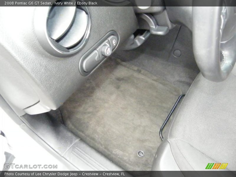 Ivory White / Ebony Black 2008 Pontiac G6 GT Sedan