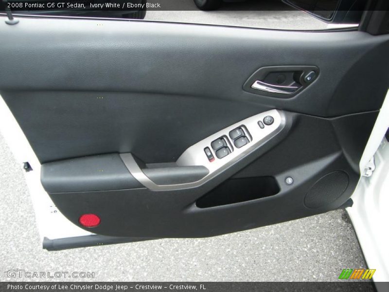 Ivory White / Ebony Black 2008 Pontiac G6 GT Sedan