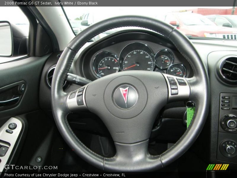 Ivory White / Ebony Black 2008 Pontiac G6 GT Sedan