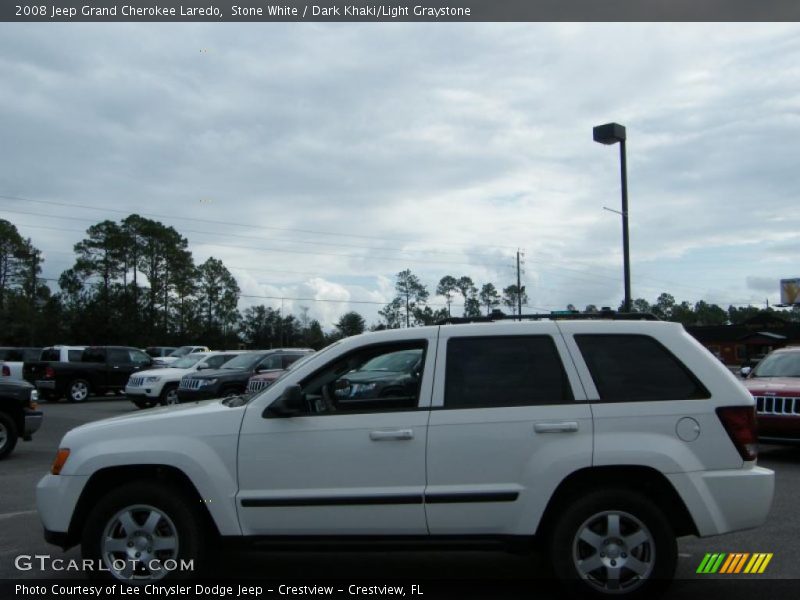 Stone White / Dark Khaki/Light Graystone 2008 Jeep Grand Cherokee Laredo