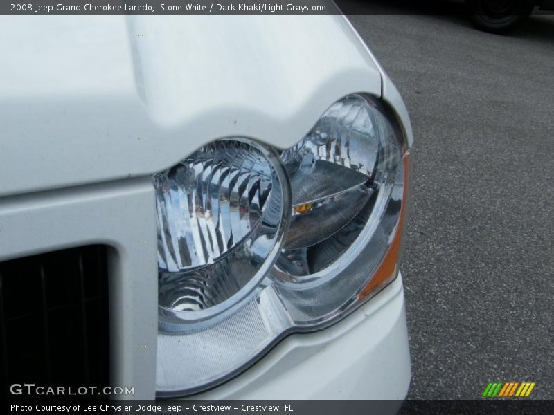 Stone White / Dark Khaki/Light Graystone 2008 Jeep Grand Cherokee Laredo