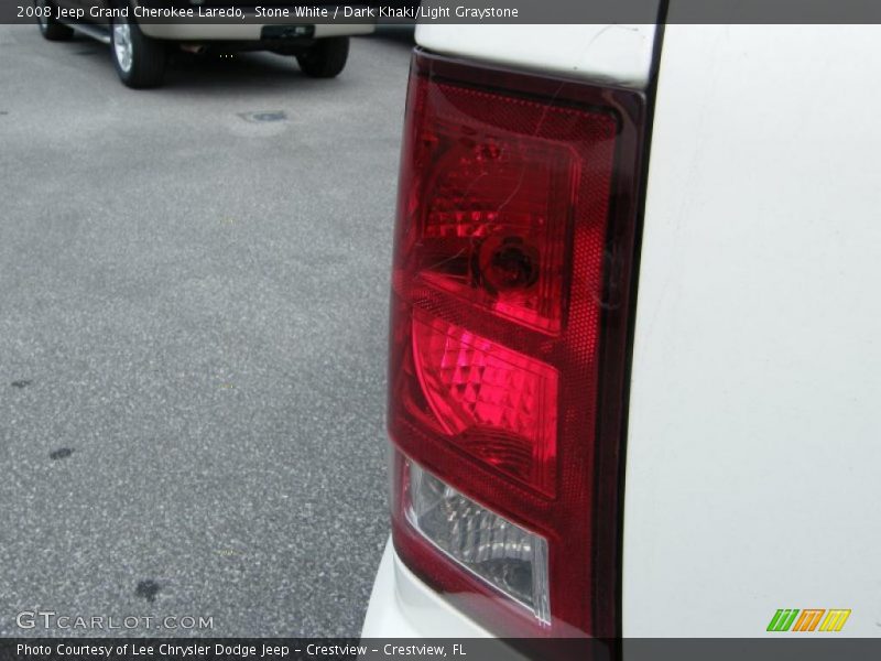 Stone White / Dark Khaki/Light Graystone 2008 Jeep Grand Cherokee Laredo