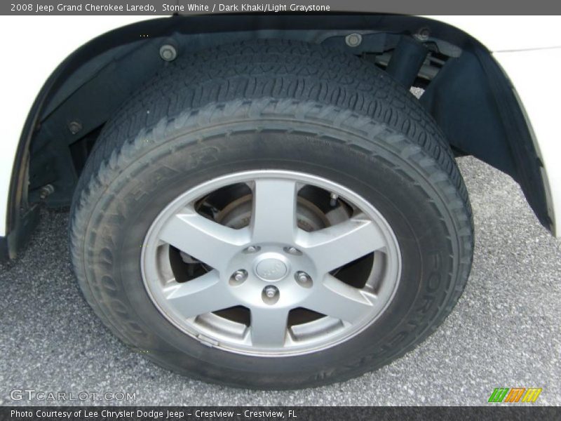 Stone White / Dark Khaki/Light Graystone 2008 Jeep Grand Cherokee Laredo