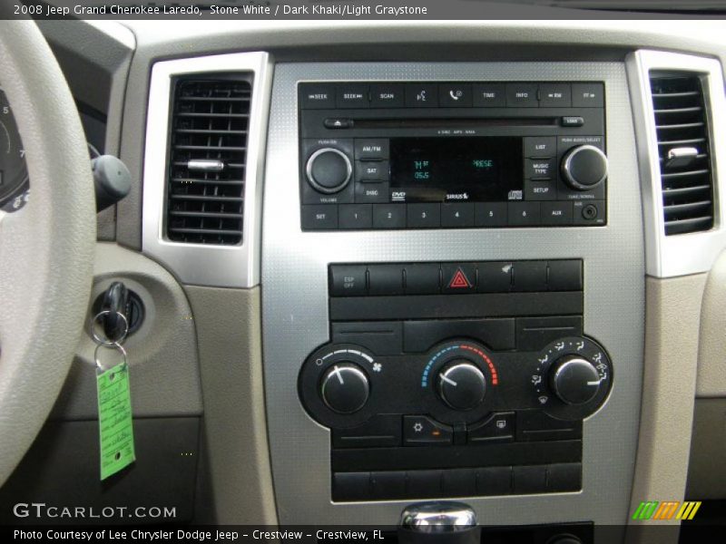 Stone White / Dark Khaki/Light Graystone 2008 Jeep Grand Cherokee Laredo