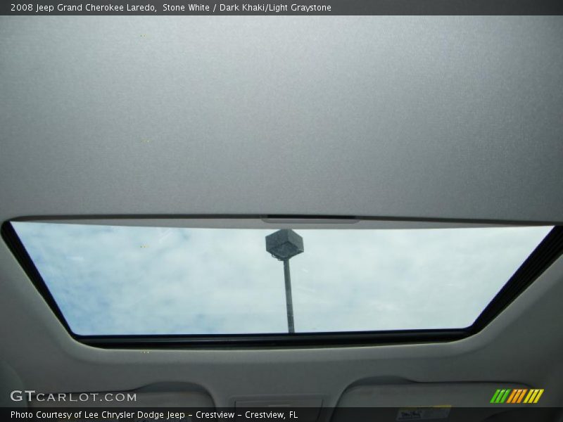Stone White / Dark Khaki/Light Graystone 2008 Jeep Grand Cherokee Laredo