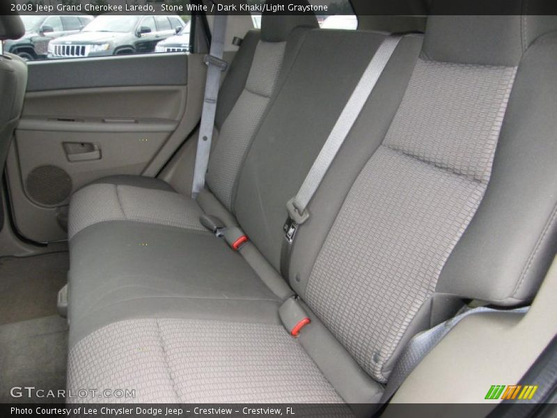 Stone White / Dark Khaki/Light Graystone 2008 Jeep Grand Cherokee Laredo