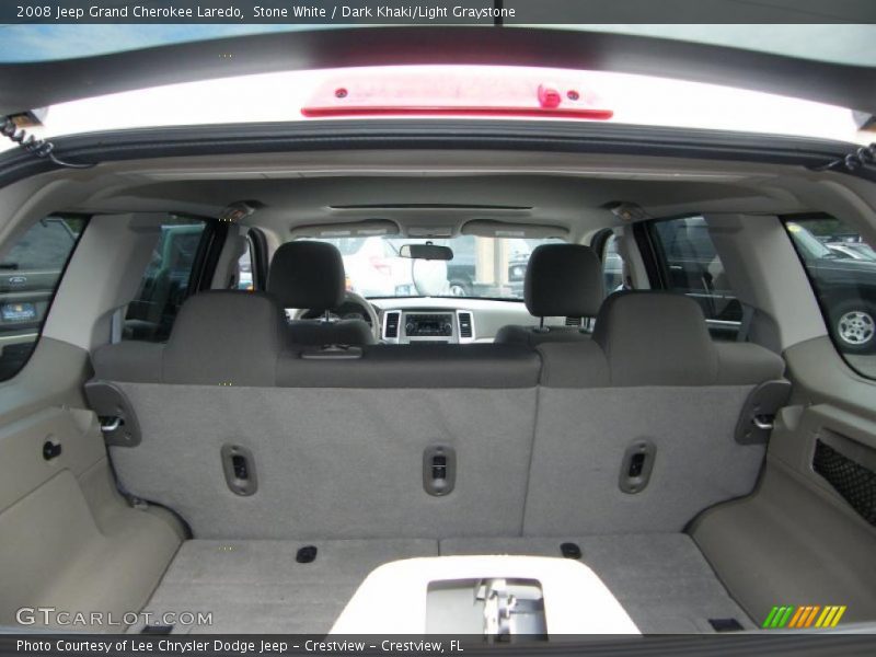 Stone White / Dark Khaki/Light Graystone 2008 Jeep Grand Cherokee Laredo