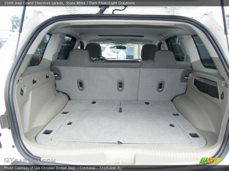 Stone White / Dark Khaki/Light Graystone 2008 Jeep Grand Cherokee Laredo