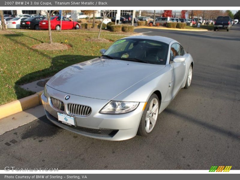 Titanium Silver Metallic / Black 2007 BMW Z4 3.0si Coupe