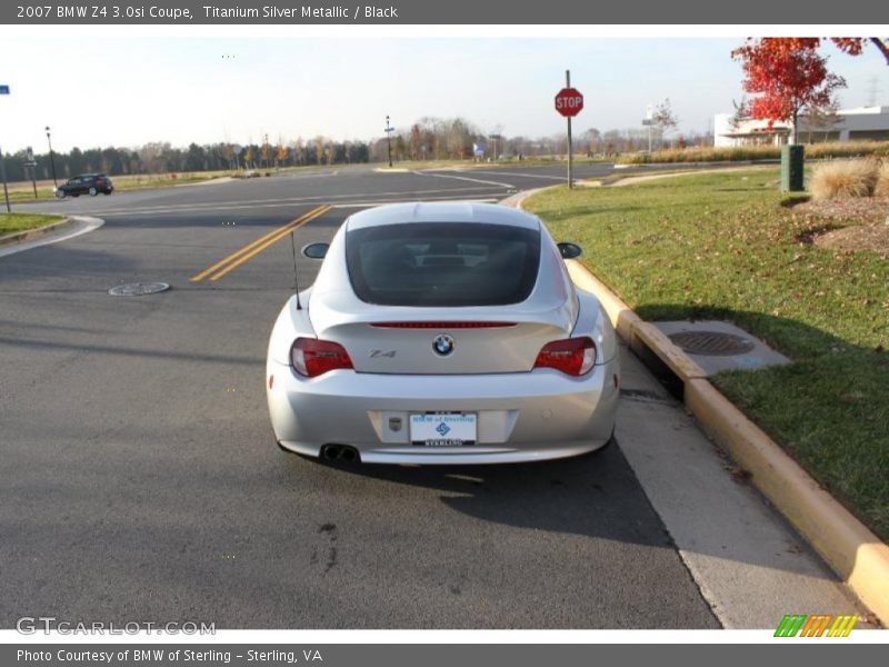 Titanium Silver Metallic / Black 2007 BMW Z4 3.0si Coupe