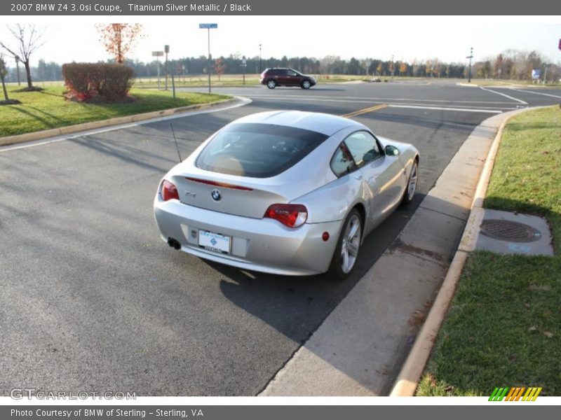Titanium Silver Metallic / Black 2007 BMW Z4 3.0si Coupe