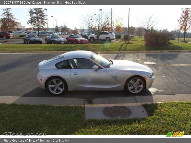Titanium Silver Metallic / Black 2007 BMW Z4 3.0si Coupe