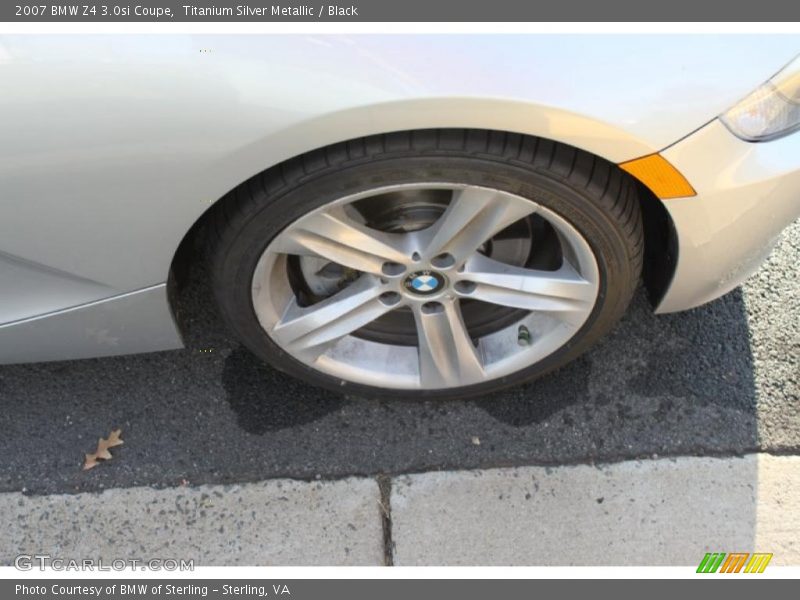 Titanium Silver Metallic / Black 2007 BMW Z4 3.0si Coupe