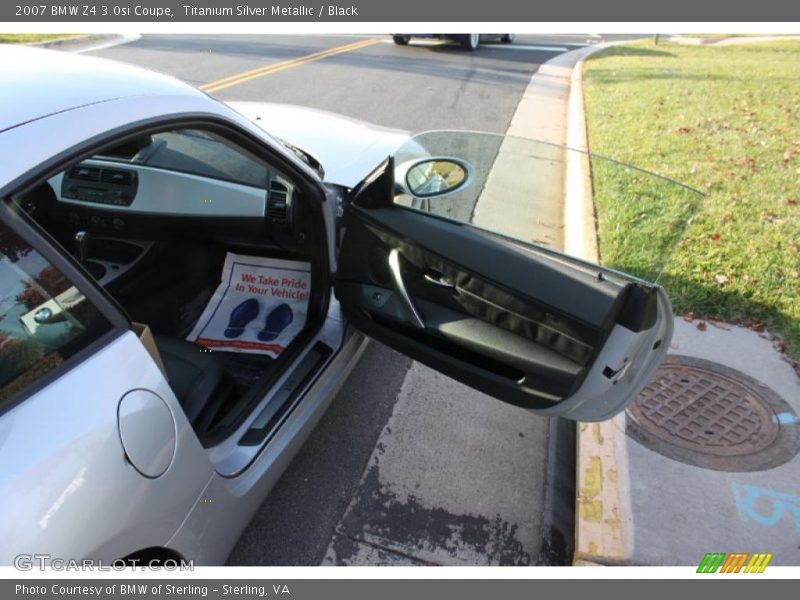 Titanium Silver Metallic / Black 2007 BMW Z4 3.0si Coupe