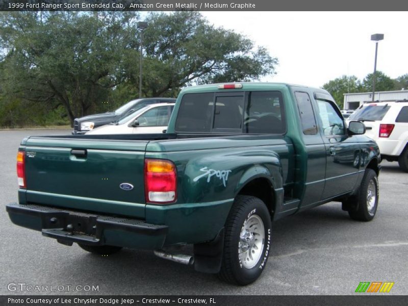 Amazon Green Metallic / Medium Graphite 1999 Ford Ranger Sport Extended Cab