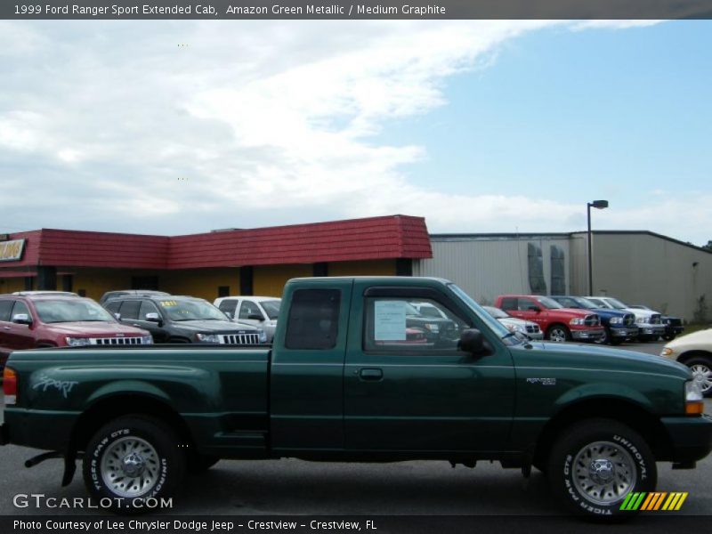Amazon Green Metallic / Medium Graphite 1999 Ford Ranger Sport Extended Cab
